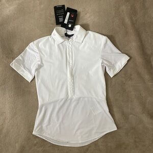 Horse Pilot Aeromesh White equestrian Short Sleeve Shirt XS